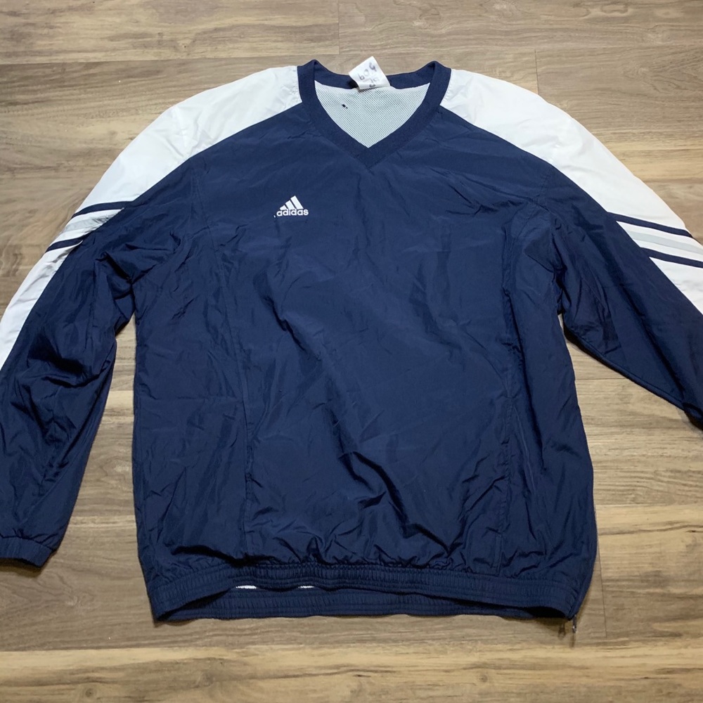 ADDIDAS navy blue windbreaker